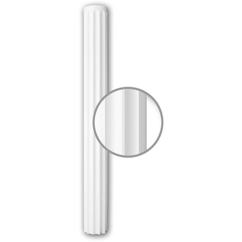 FÛT DE COLONNE 112010 PROFHOME COLONNE ÉLEMENT DÉCORATIVE STYLE NÉO-CLASSICISME BLANC - BLANC