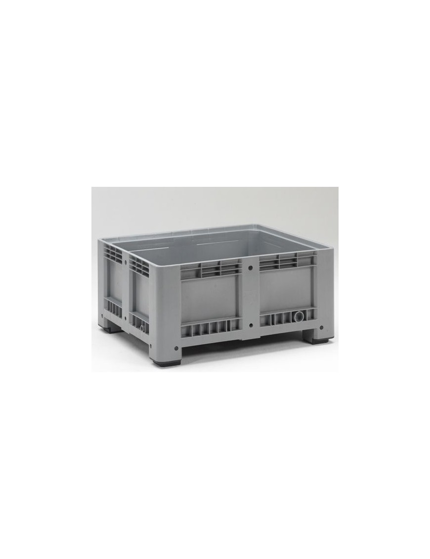 G4 - Caisse-palette en plastique 1200x1000x580 mm - alimentaire, fond et parois pleins, 430 L_0