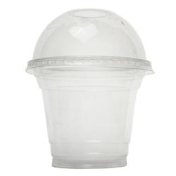 Gobelet Plastique - Transparent - 250 mL - Couvercle Dôme - par 1000 - transparent plastique 3760394095507_0