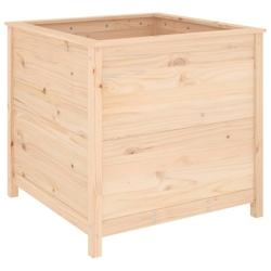 Helloshop26 - Jardinière bac lit surélevé plantes fleurs terrasse jardin 82,5 x 82,5 x 78 cm bois de pin massif marron 02_0037948 - 3000214000503_0