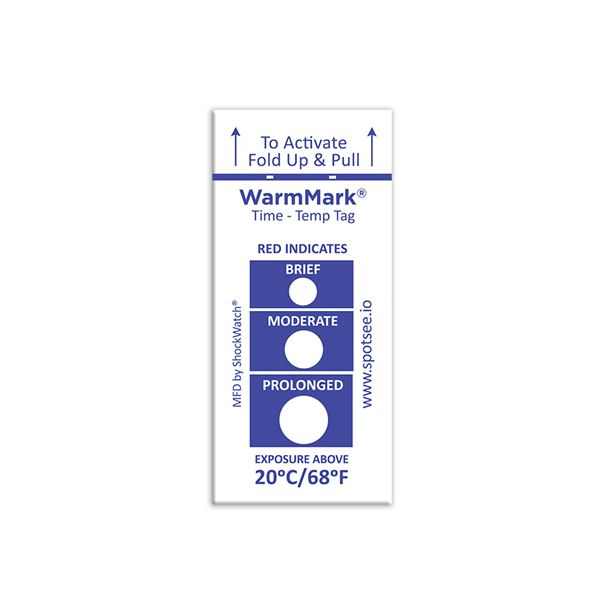 Indicateur de température WarmMark - Suivi irréversible de température de -18°C à 37°C - Temps d'exposition 30 min à 48 h_0