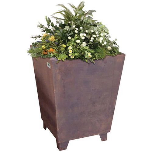 JARDINIÈRE NER Ø 1 M - ACIER CORTEN - BENITO