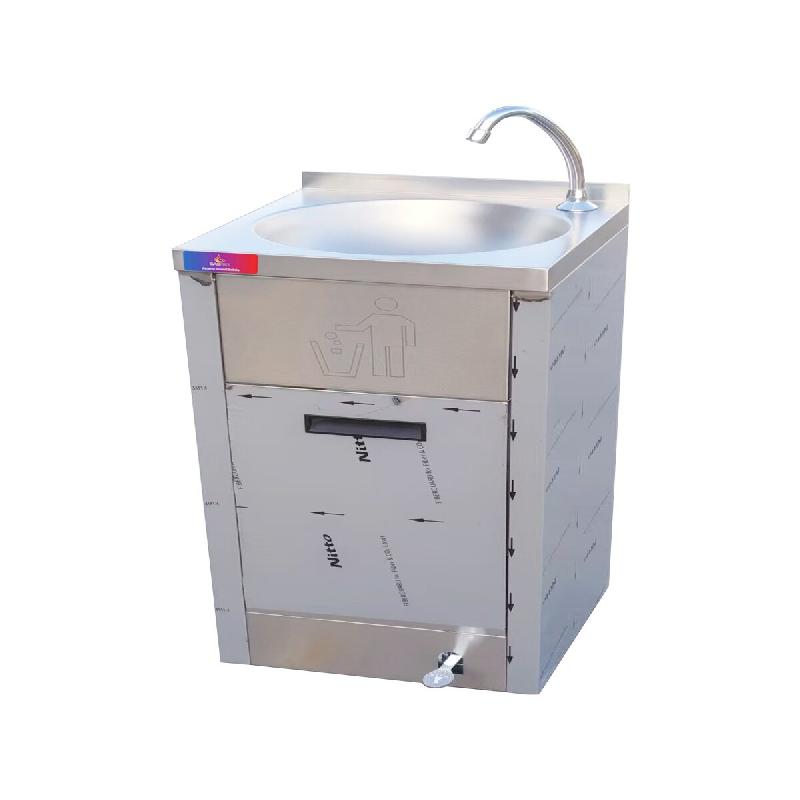 Lave-mains à pédale en acier inoxydable avec cuve amovible 850 x 400 x 400 mm | Gasfrit - gf1159_0