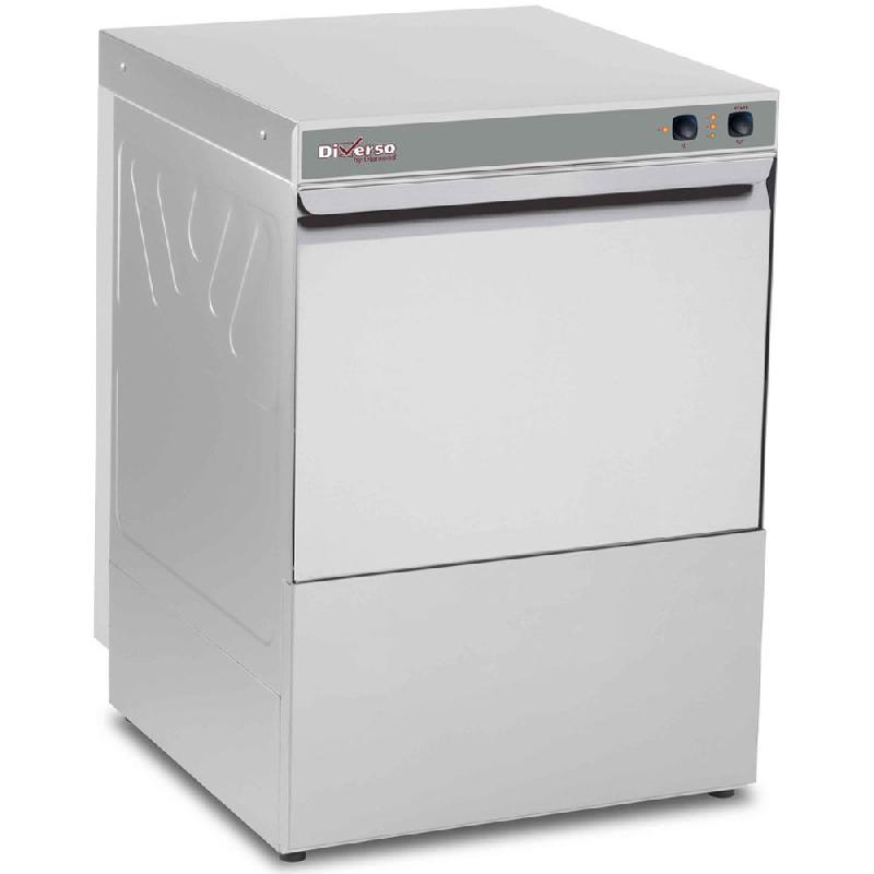 Lave-vaisselle panier 500x500 mm - avec pompe de vidange, commandes mécaniques, acier inoxydable - WR-LV50-MPSC_0