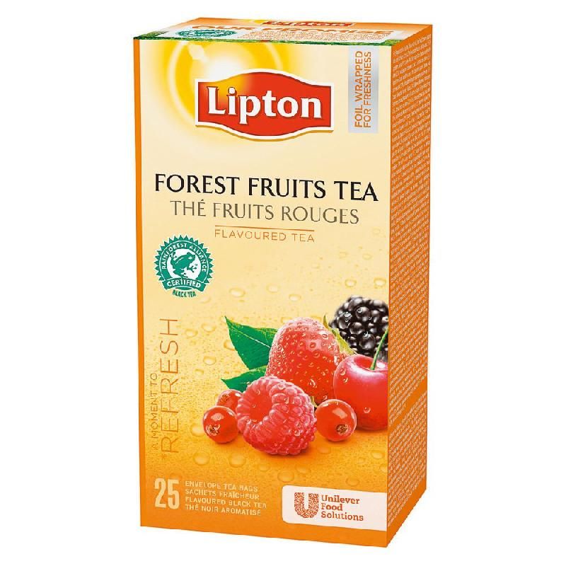 LIPTON BOITE DE 25 SACHETS DE THÉ LIPTON FRUITS ROUGES