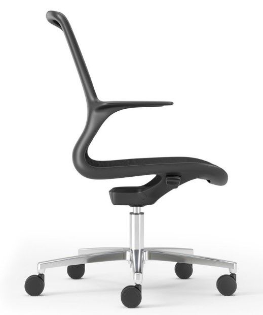 Maglia Office - Chaise de bureau ergonomique ajustable - Sitis - Base en aluminium poli ou nylon noir_0