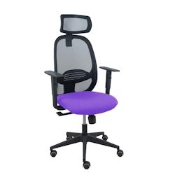 Piqueras y Crespo Silla Cilanco negra malla negra asiento bali lila brazo regulable cabecero regulable - violet multi-matériau 354SNM840B82B10CRPCR_0
