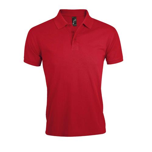 POLO PERSONNALISABLE HOMME PRIME EN POLYESTER ROUGE