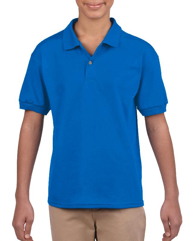 Polo jersey DryBlend enfant - Réf: GI8800B - 50% polyester, 50% coton prérétréci - Matière respirante et maille jersey_0
