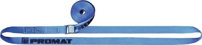 Sangle d'amarrage DIN EN 12195-2 - longueur 4 m - largeur 25 mm - fermeture à serrage LC U 250 daN - PROMAT_0