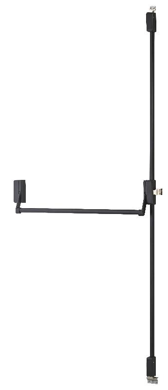 Serrure antipanique 2/3 points réversible - Laqué noir - Porte maxi 1150 mm - Conforme norme CE NF EN1125_0