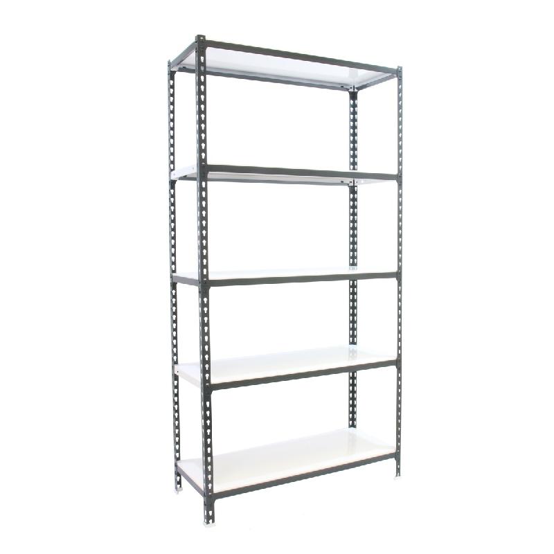 SimonRack Rayonnage métallique, 1800x900x400 mm, 5 niveaux, tablette métallique, 180 kg au point de flexion, Antracite/Blanc - Simonclick - métal 8_0