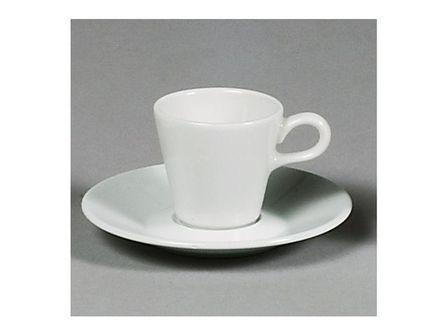 SOUS-TASSE À CAFÉ BLANCHE 13CM - SARREGUEMINES - SPACE