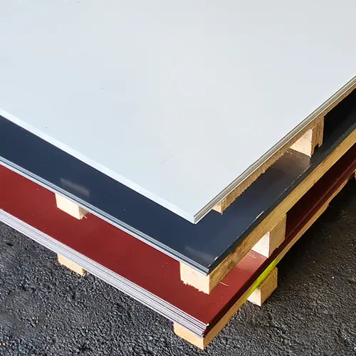 Tôles galvanisées laquées - 1220 x 3000, 0,75, Blanc - RAL 9010_0