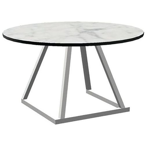 TABLE LINEA LOUNGEBLANCD80 CM COMPACT MARBLE - FLEXFURN