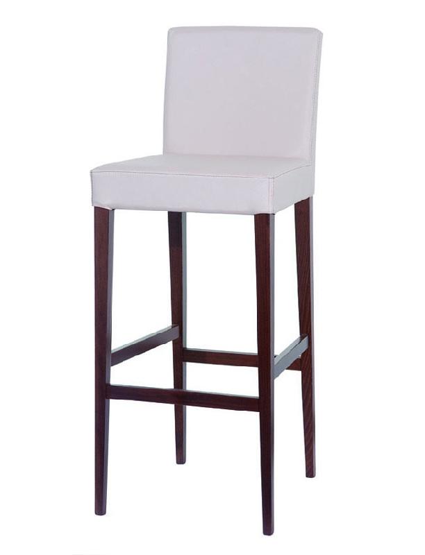Tabouret haut Nancy - entièrement rembourré avec repose-pieds métal en option_0