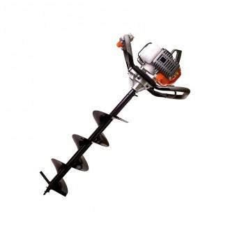 Tarière thermique 52cc - moteur 2.3CV - 3 mèches incluses (100mm/150mm/200mm)_0