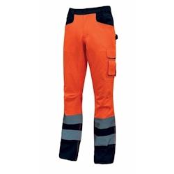 U-Power - Pantalon de travail orange haute visibilité RADIANT Orange Taille 4XL - XXXXL 8033546385531_0