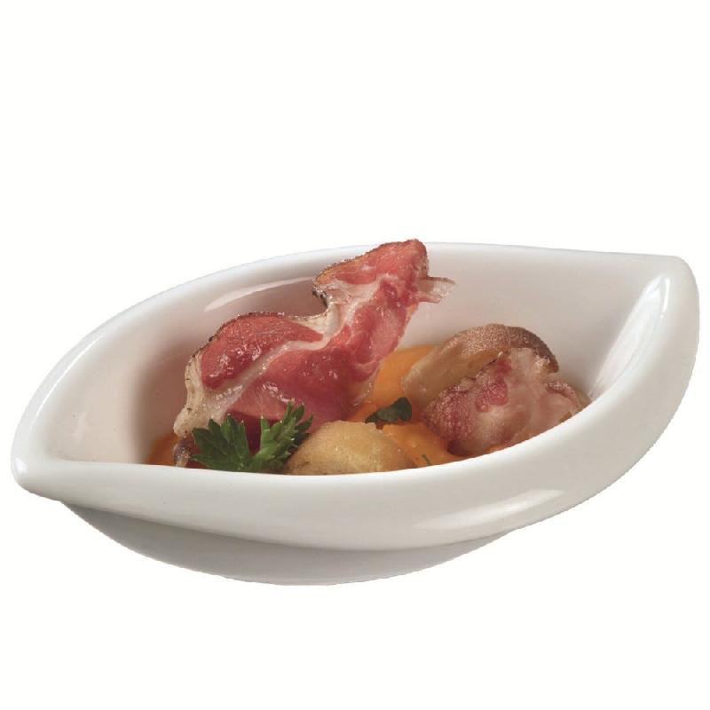 Verrine PASTA Conchiglie céramique 33ml 9,8x6,5x2,8cm blanc - par 144_0