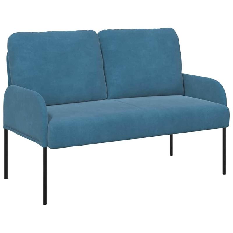VidaXL Canapés avec coussin 110cm Bleu Contreplaqué Modèle Toscane Prestige - 42023454_0