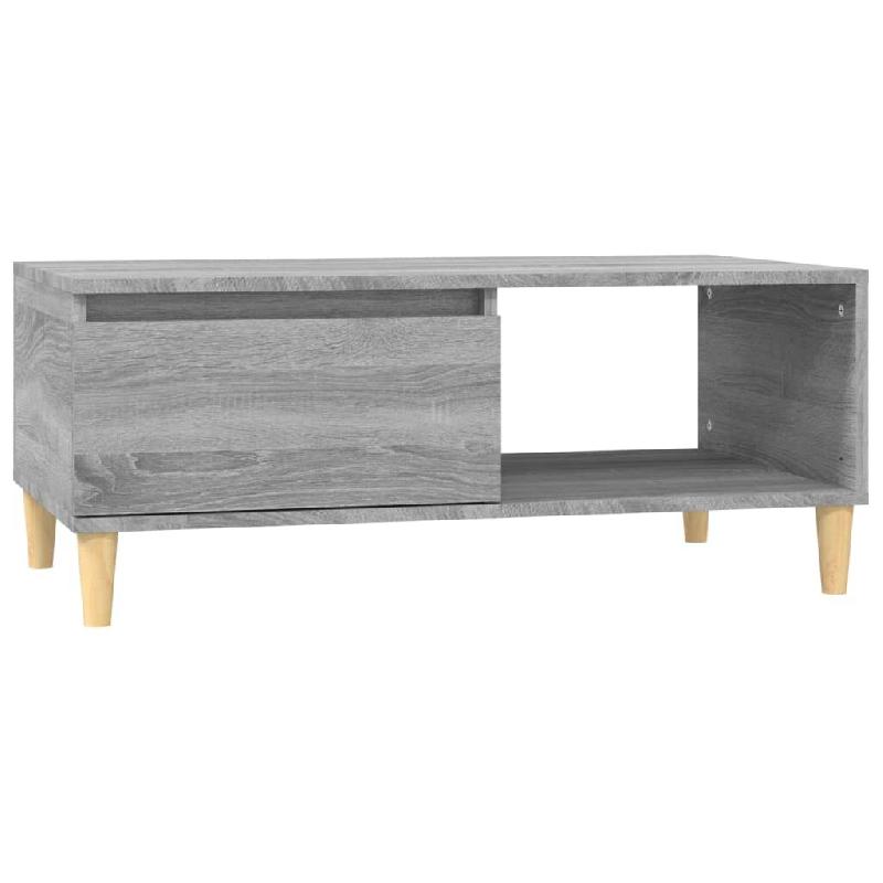VidaXL Table basse Sonoma gris 90x50x36,5 cm Bois d'ingénierie Modèle Jardin Polaris Plus - 821050_0
