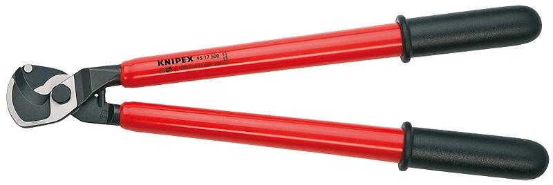 KNIPEX 95 17 500 - Coupe-câbles isolées par surmoulage certifiées VDE - 50 cm - Aluminium et acier_0