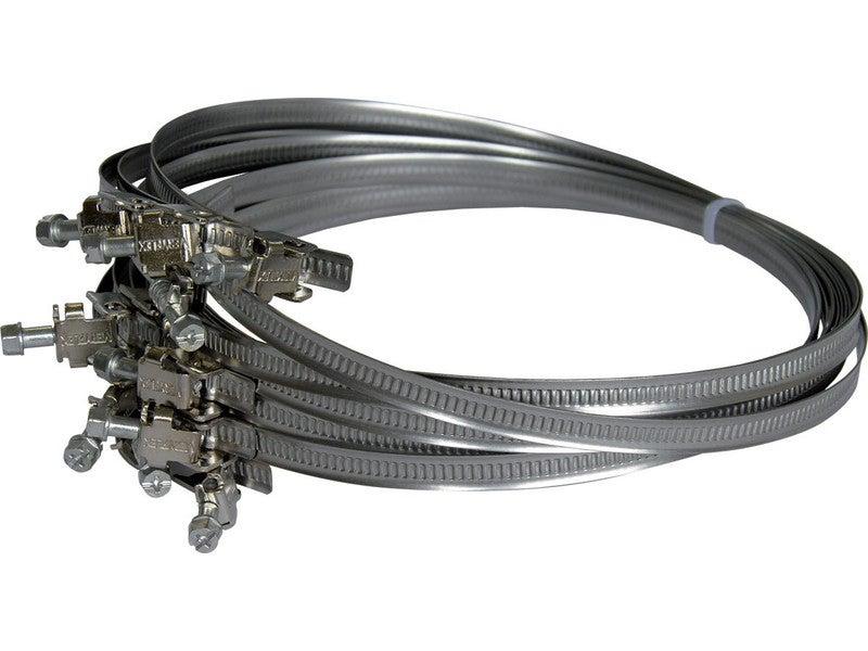 2 colliers plats en inox DMO - diamètre 55 mm - pour distribution d'air chaud - réf. 92125_0