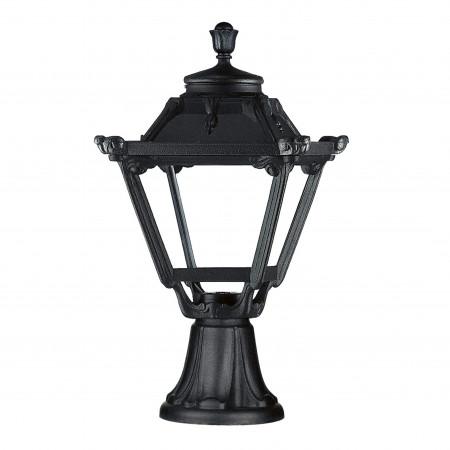 Borne classique Indura Mini 4 IP55 - résine noire - à équiper d'une ampoule E27 - hauteur 480 mm_0