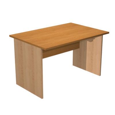BUREAU DROIT PRONTO BOIS - L.120 X P.80 CM - PLATEAU AULNE - PIEDS PLEINS HETRE