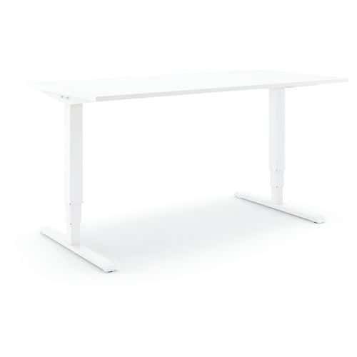 BUREAU RÉGLABLE EN HAUTEUR STEELFORCE PRO 400 - BLANC-BLANC - ACTIFORCE