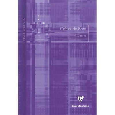 CAHIER DE BORD POUR 9 CLASSES - PIQÛRE - 60 PAGES - 21 X 29,7 CM