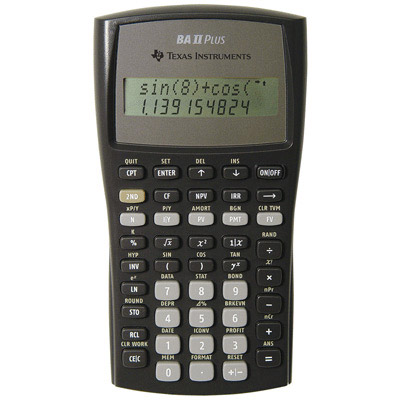CALCULATRICE FINANCIERE TEXAS INSTRUMENT TEXAS BA-II-PLUS - 10 CHIFFRES - MEMOIRE 10MO - COMPTABILITE GESTION