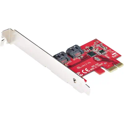 Carte PCI Express SATA 2 ports - Carte Contrôleur PCIe SATA - 6Gbps - ASM1166 Non-RAID - Convertisse_0