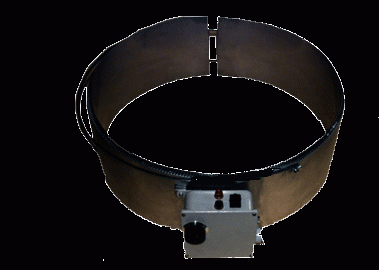 Ceinture chauffante pour fûts standard de 200L - silicone souple - thermostatée et calorifugée_0