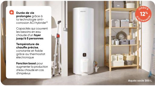 Chauffe-eau connecté grandes capacités - Aquéo - Programmation, performance et connectivité_0
