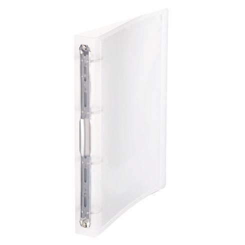 LOT DE 2 - CLASSEUR 4 ANNEAUX PLASTIFIÉ VIQUEL PROPYSOFT PERSONNALISABLE A4 - DOS 3,5 CM TRANSPARENT TRANSLUCIDE