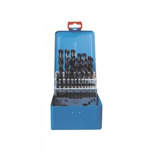 COFFRET 25 FORETS MÉTAUX ET INOX HSS COBALT 5% - QUEUE CYLINDRIQUE - Ø1 À 13MM AMAYA