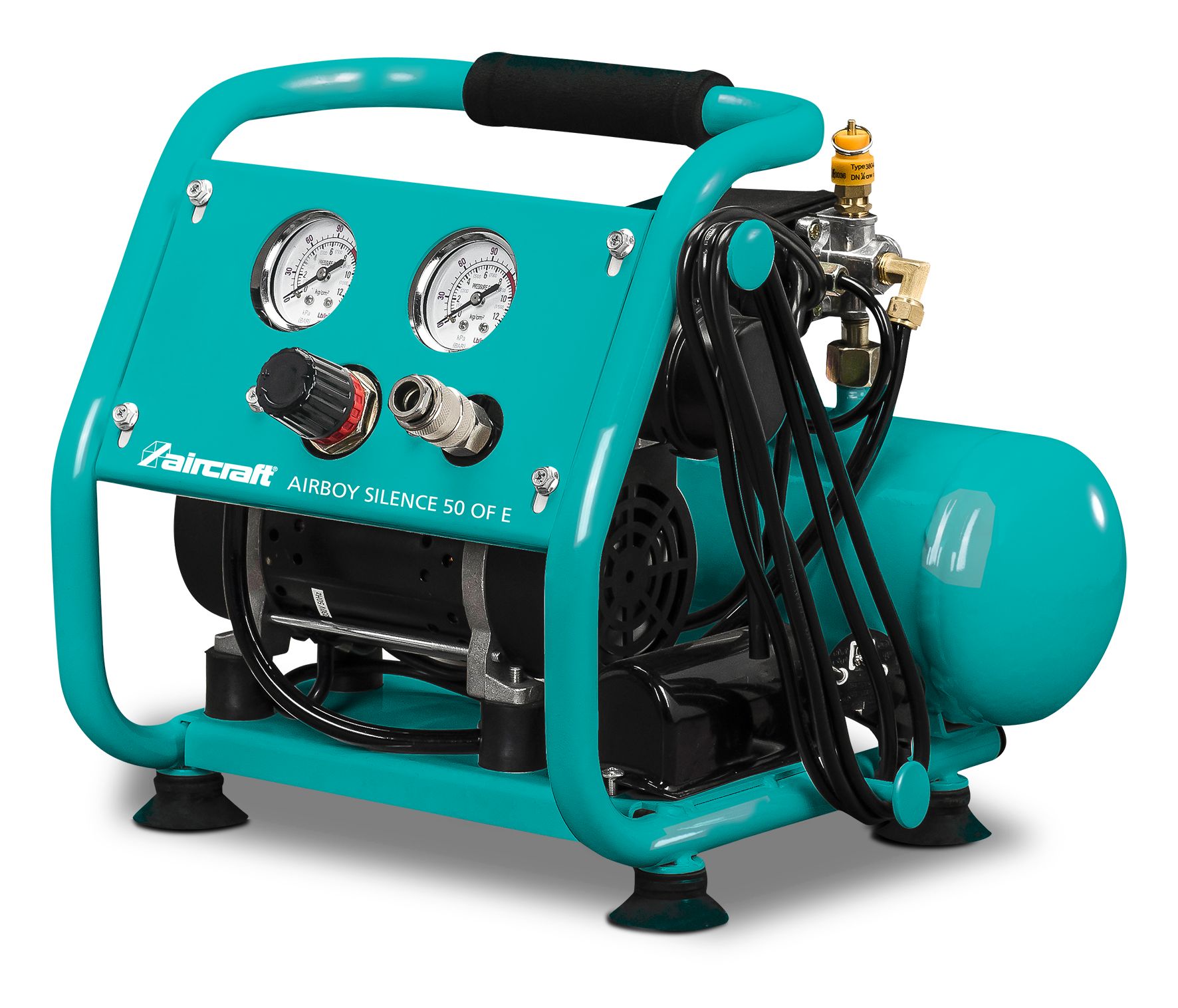COMPRESSEUR SILENCIEUX 8 BARS 4L 28 L/MIN AIRCRAFT AIRBOY SILENCE 50OFE