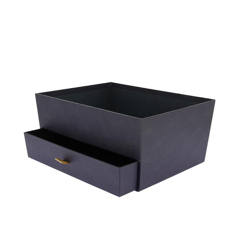 Corbeille carton haute avec tiroir Excellence 29x22 -_0