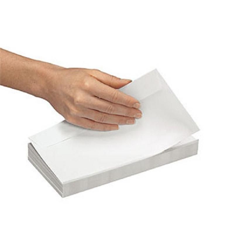 COURONNE ENVELOPPE BLANCHE 100% RECYCLÉE - LA COURONNE -  - 110 X 220 MM - SANS FENÊTRE - 80 G/M2 - BOÎTE DE 500