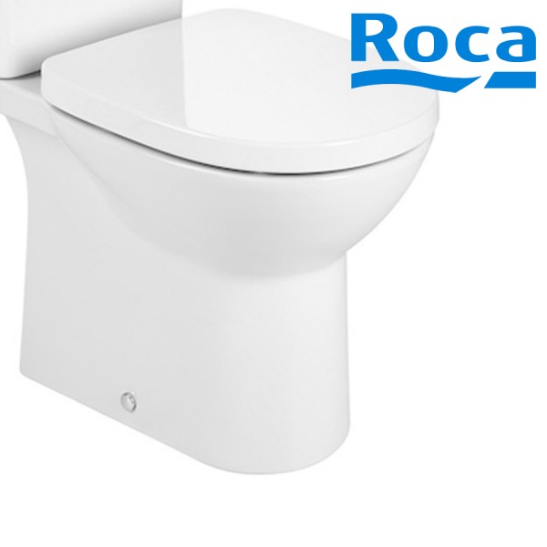CUVETTE DE WC SUR PIED BLANCHE DUALE RIMLESS DEBBA - ROCA A34299P000