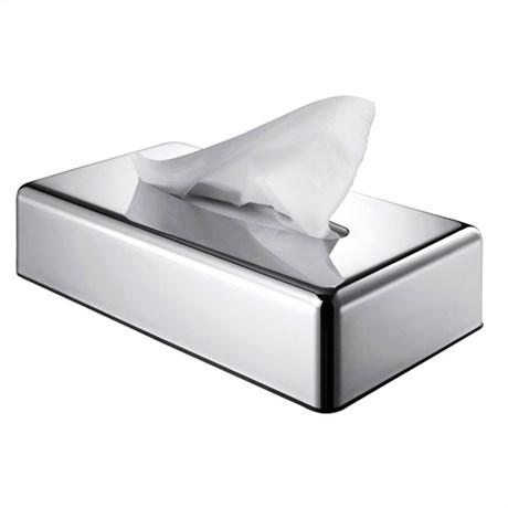 Distributeur de mouchoirs en papier Cosmetic Box en ABS silver.