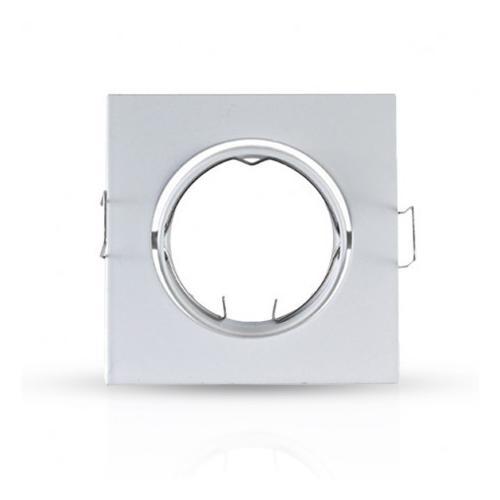 Elv772070 - Support plafond carré orientable blanc 84 x 84 mm - Vision - Rue des ampoules_0