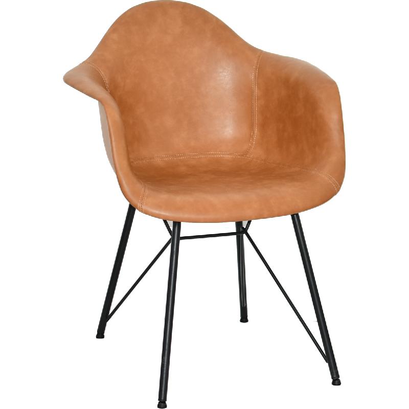 Fauteuil COULON acier garni - intérieur design - Référence 19720006MARNOI_0