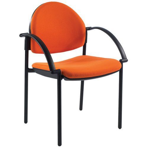 FAUTEUIL LOUISE DOSSIER ROND OU CARRÉ ROUGE_JZ01115A