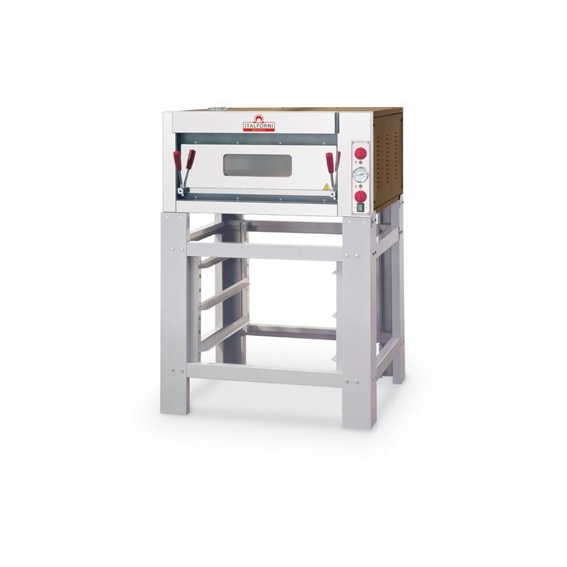 Four à pizza professionnel 1 chambre 4 pizzas commandes - mécanique... - PTK1A_0