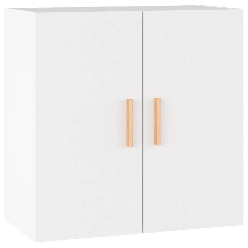 Helloshop26 - Armoire murale design scandinave espace de rangement 60 x 30 x 60 cm en bois d'ingénierie blanc 02_0048049 - blanc Bois massif 30002350_0
