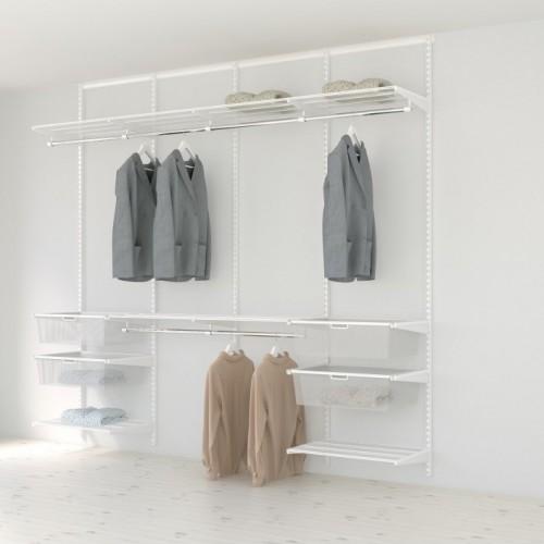 Kit Dressing Classique Plus L240x40 Cm Blanc Elfa Comparer Les