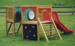 Structure pour aire de jeux LE PAPYRUS - Multi-jeux pour enfants à partir de 2 ans - Fabrication Française_0
