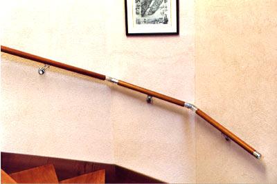 Main courante Orial - bois 45mm - articulation orientable_0